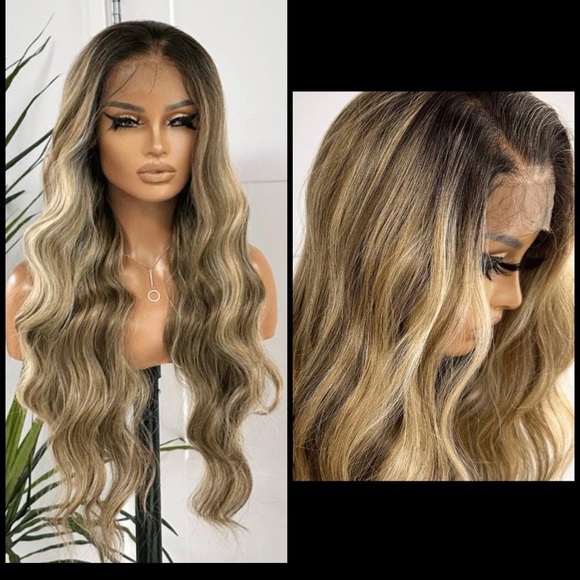 Human Hair Blended Lace Front Wig - Picture 7 of 11